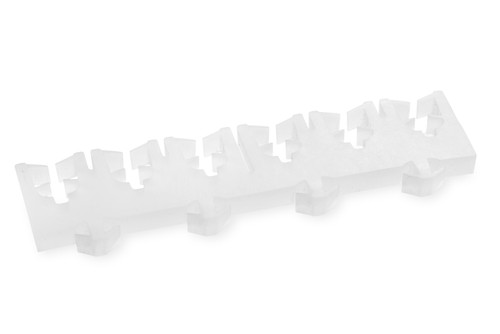 Silicone holder set Side comb, oblique view.
