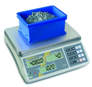 A Kern counting scale with 1020 bolts each weighing 4 grams