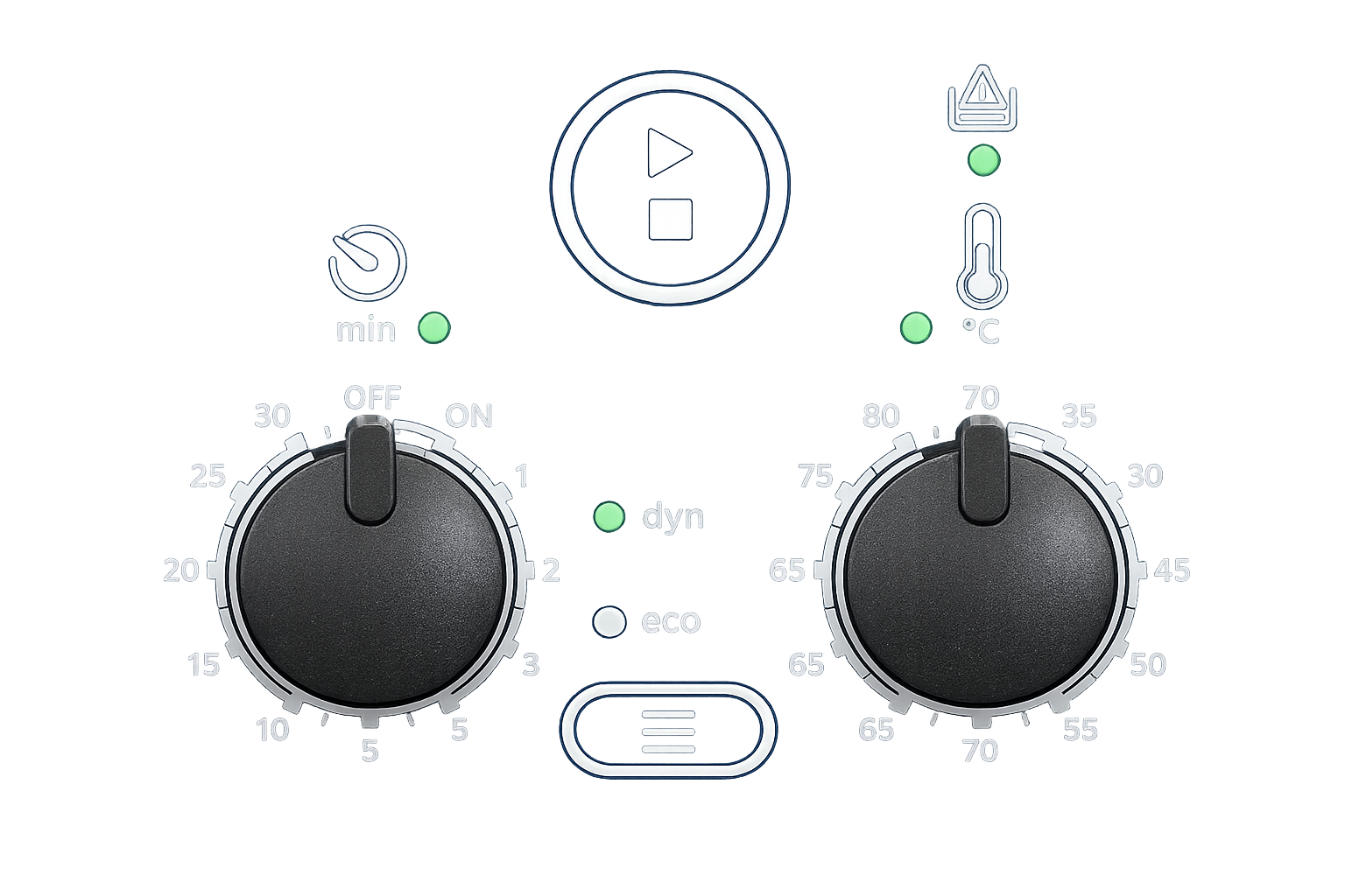 Elmasonic Xtra control panel