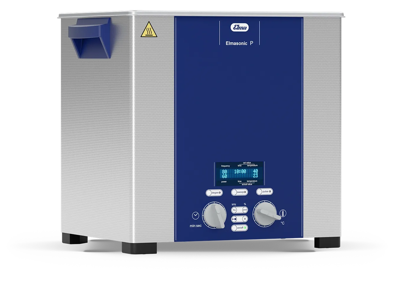 Elmasonic P ultrasonic cleaner display and controls