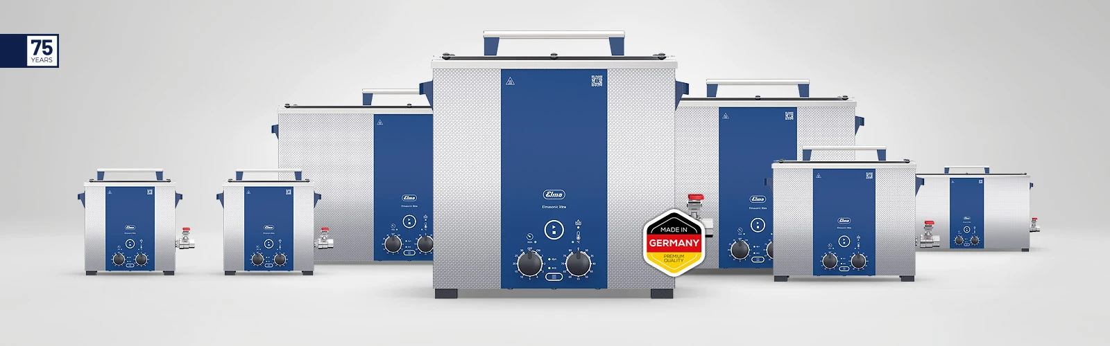 Elmasonic Xtra benchtop ultrasonic cleaner lineup