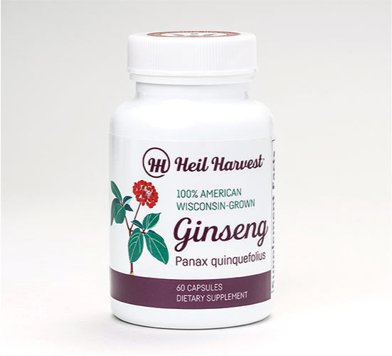 WisconsinGrown Ginseng 500mg Capsules