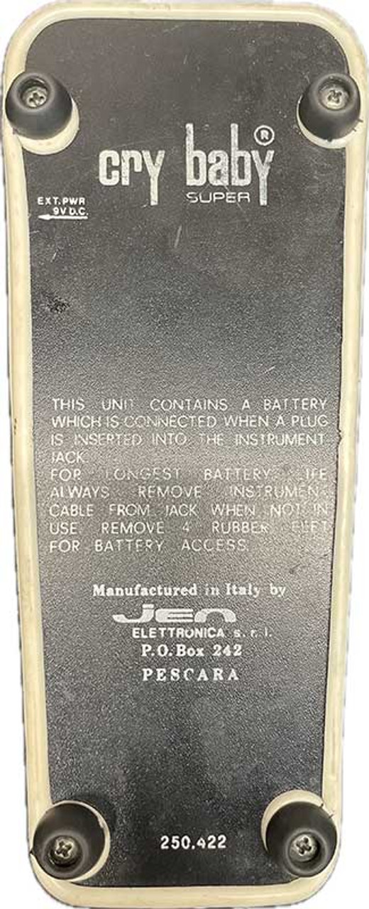 Jen Cry Baby Super Wah ジャンク 1970s Jen Crybaby Super Wah Effect Pedal - Made in Italy