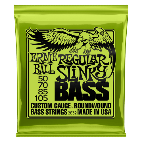 Ernie Ball Regular Slinky Nickel Wound Electric Bass Strings 50-105 Gauge