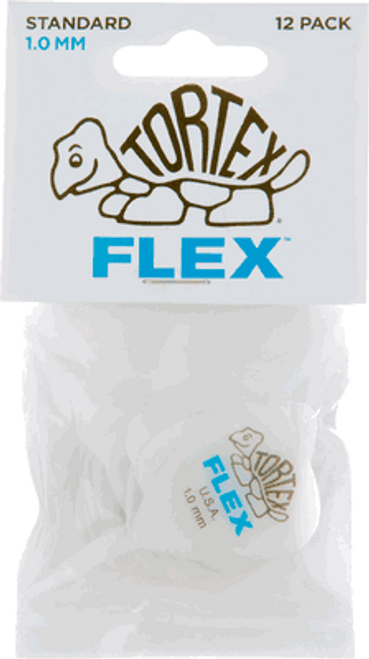 Dunlop Tortex Flex Standard Guitar Picks Blue 1.00mm 12 Pack