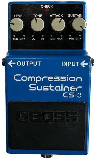 Boss CS-1 Compression Sustainer Long Dash Silver Screw CS1