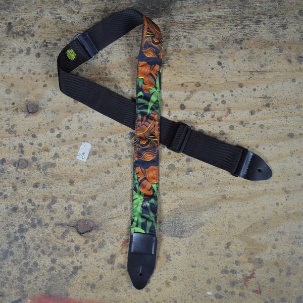 Idol & Jungle Tattoo Rag Guitar Strap