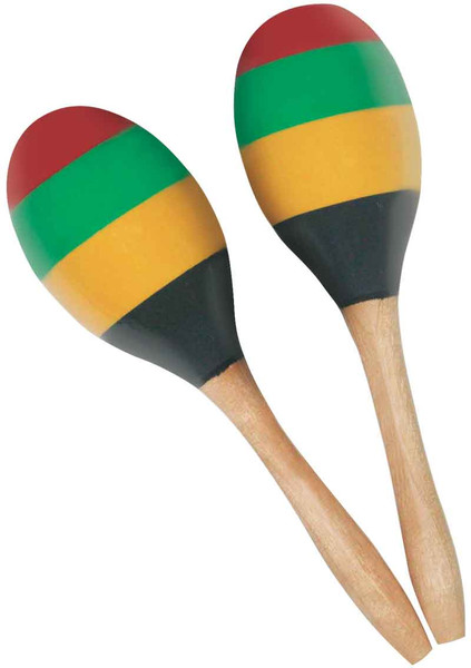 Wooden Maracas Striped