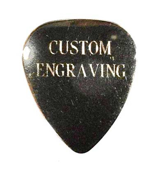 Metal guitar Pick Engraved Engraving