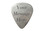 Custom message on metal guitar pick