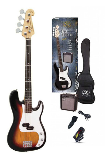 SX Electric Bass Guitar Package - Guitar Village