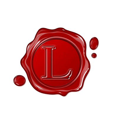 Single Letter Wax Seal Roman Style "L"