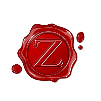 Single Letter Wax Seal Roman Style "Z"