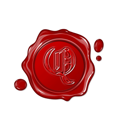 Single Letter Wax Seal Old English Style "Q"
