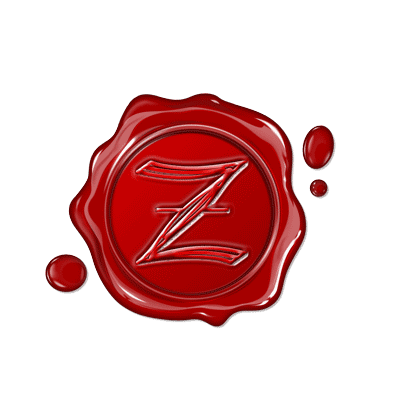 Single Letter Wax Seal Old English Style "Z"