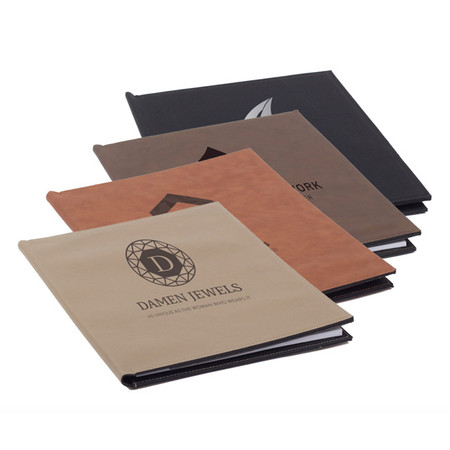 Saddle Collection Custom Engraved Leather Portfolio Large Size