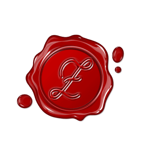 Single Letter Wax Seal Script Style "Z"