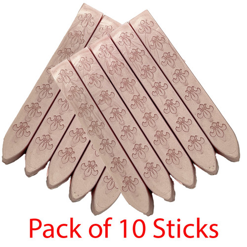 10 X Sticks of PEARL PINK wax