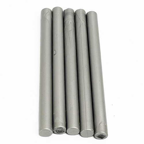 PACK OF 5 STICKS 10mm Sealing Wax for use in Hot Glue Guns SILVER