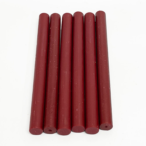 PACK OF 5 STICKS 10mm Sealing Wax for use in Hot Glue Guns CRIMSON
