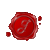 Single Letter Wax Seal Script Style "J"