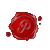 Single Letter Wax Seal Script Style "P"