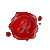 Single Letter Wax Seal Script Style "R"