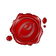 Single Letter Wax Seal Script Style "O" Single Letter Wax Seal Script Style "O"