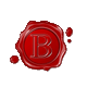 Single Letter Wax Seal Roman Style "B" Single Letter Wax Seal Roman Style "B"