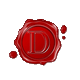 Single Letter Wax Seal Roman Style "D"