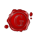 Single Letter Wax Seal Roman Style "G"