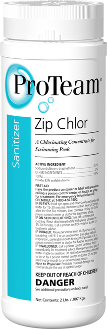 C002322-CS20B2 - ProTeam Pool Zip Chlor - 2-pound pail