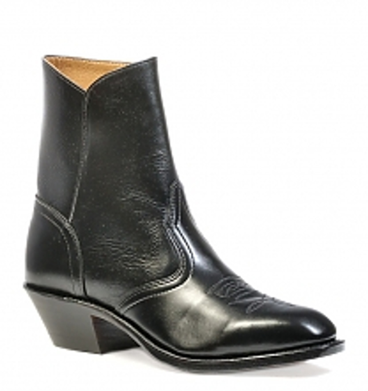 Boulet Mens Western Boots Torino Black Calf 1114 - BestinShoes.com