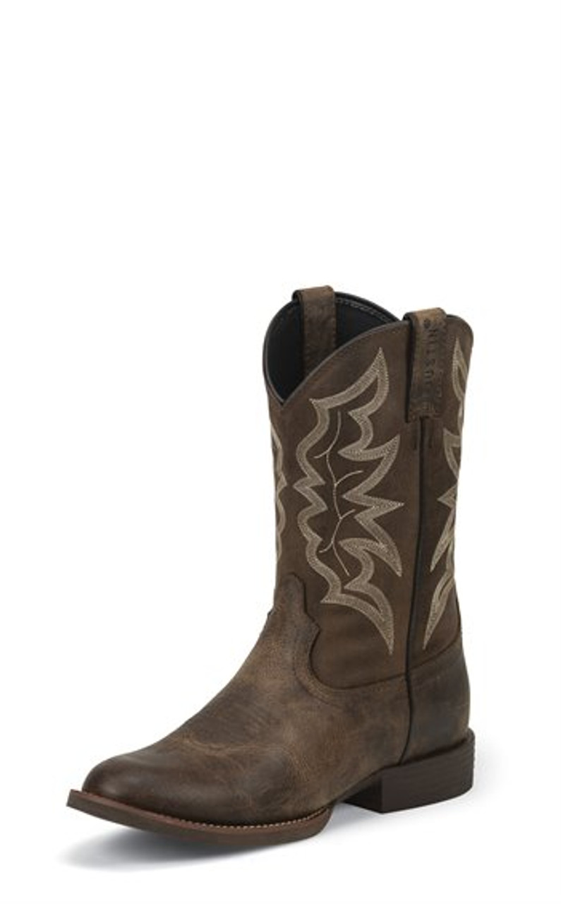 justin men's distressed boots