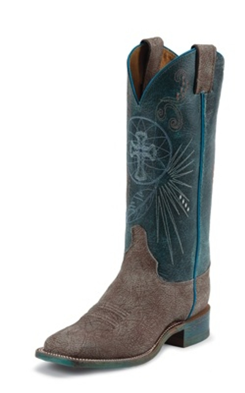 blue ladies boots