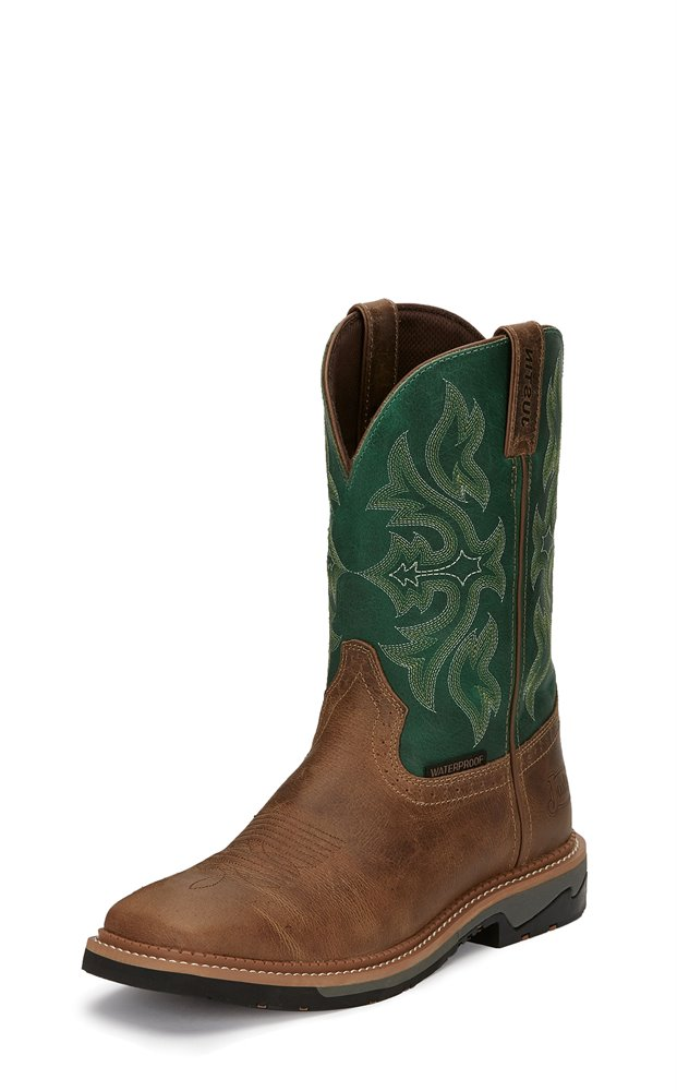 light tan work boots