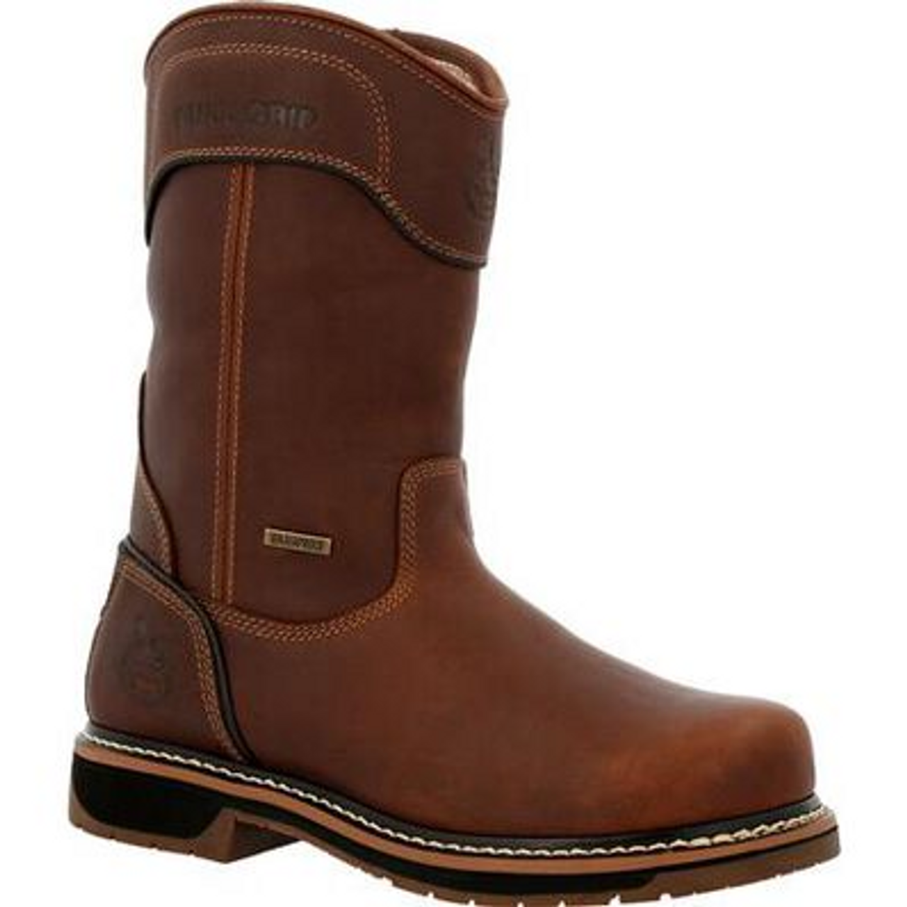 georgia boot amp lt wedge waterproof pull on work boot