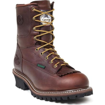 Georgia Boot Mens Steel Toe Waterproof Logger Boot G7313 