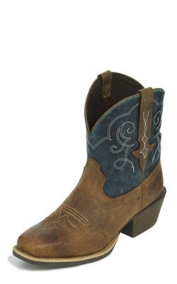 Justin Ladies Boots L9512 7 Chellie Rustic" Brown