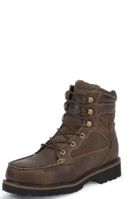 justin moc toe work boots