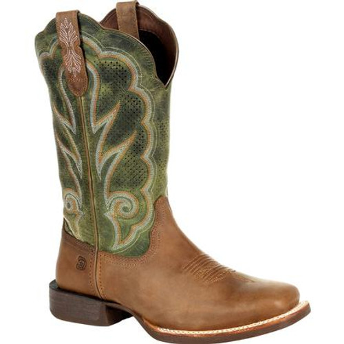 Durango® Lady Rebel Pro Women's Ventilated Olive Western Boot DRD0378 DUSTY BROWN AND OLIVE GREEN