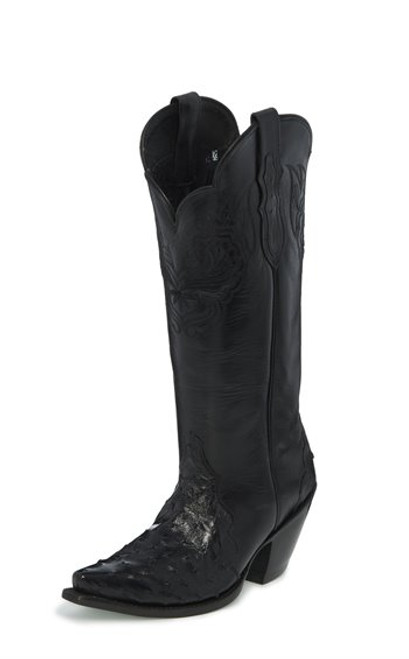 Justin Ladies Boots RML352  Chelsea Full Quill Black