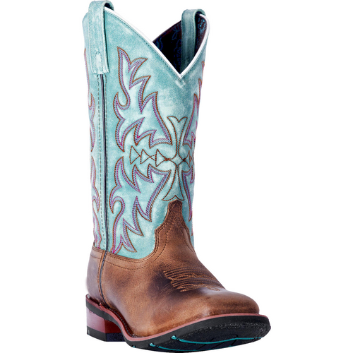 Laredo Boots Ladies 5607 11" ANITA BROWN/TURQUOISE