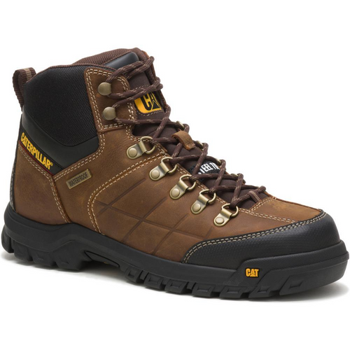 Caterpillar Men's Navigator Mid Waterproof Steel Toe Work Boot P90613 Dark  Gull Grey