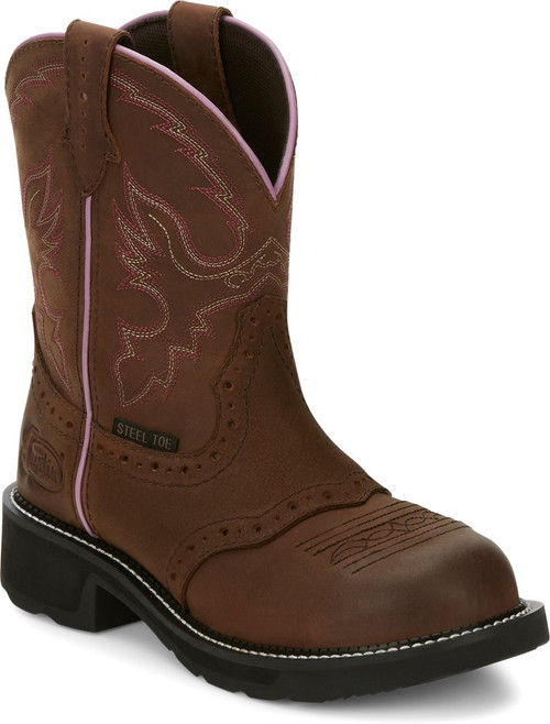 steel toe justin boots womens