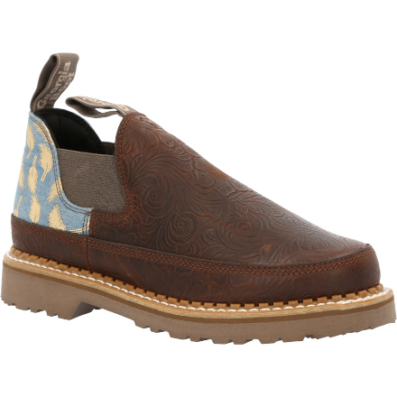 Georgia Boot Women's Brown and Blue Romeo Shoe GB00460 Brown