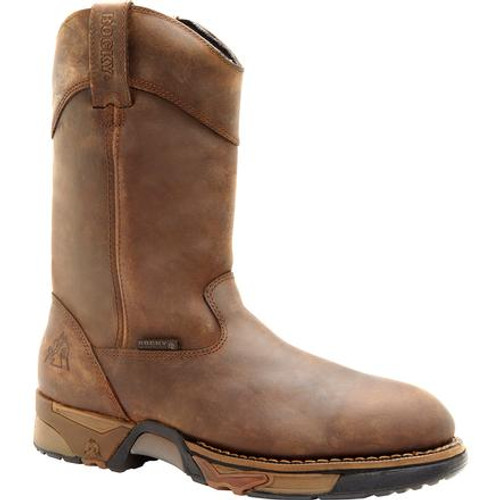 Rocky Aztec Waterproof Wellington Work Boot 5639 BROWN