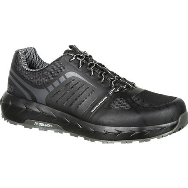 Rocky Boots Mens LX Alloy Toe Athletic Work Shoe RKK0246 BLACK GREY