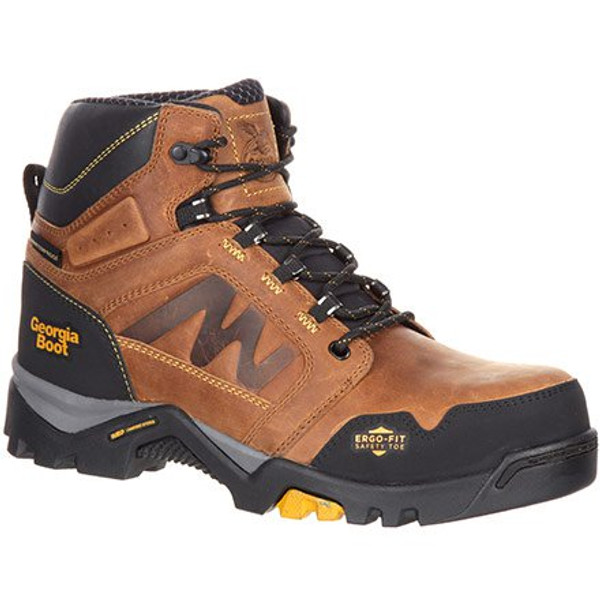 Georgia Boot Mens Amplitude Composite Toe Waterproof Work Boot GB00129 TRAIL CRAZY HORSE