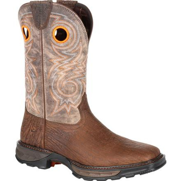 Durango Mens® Maverick XP Western Work Boot DDB0242 BAY BROWN AND STEEL CUT OAT